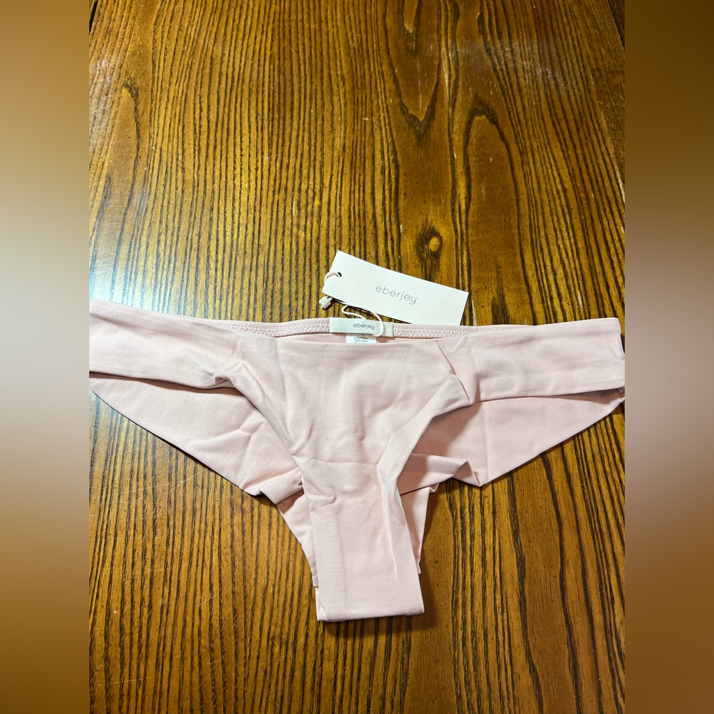 Eberjey Solid Coco Ropu2 Pink Bikini Bottom. Nwt. Size Small.